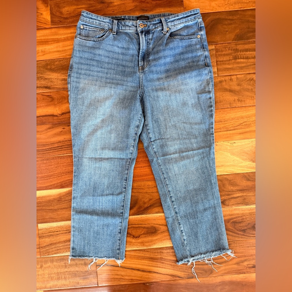 Talbots Classic Blue Denim Ankle Jeans Petite
